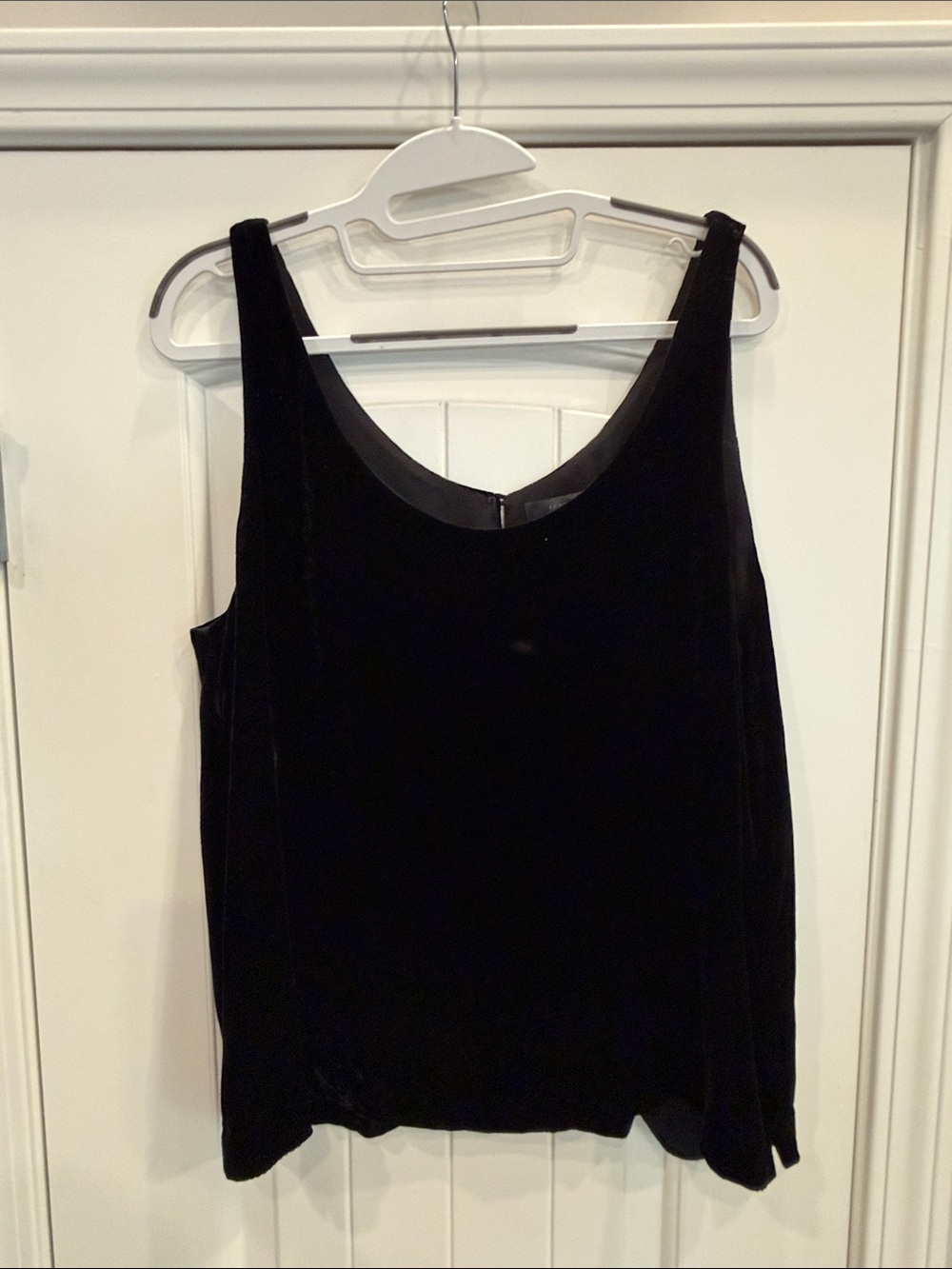 J. Crew Black Velvet Tank Top